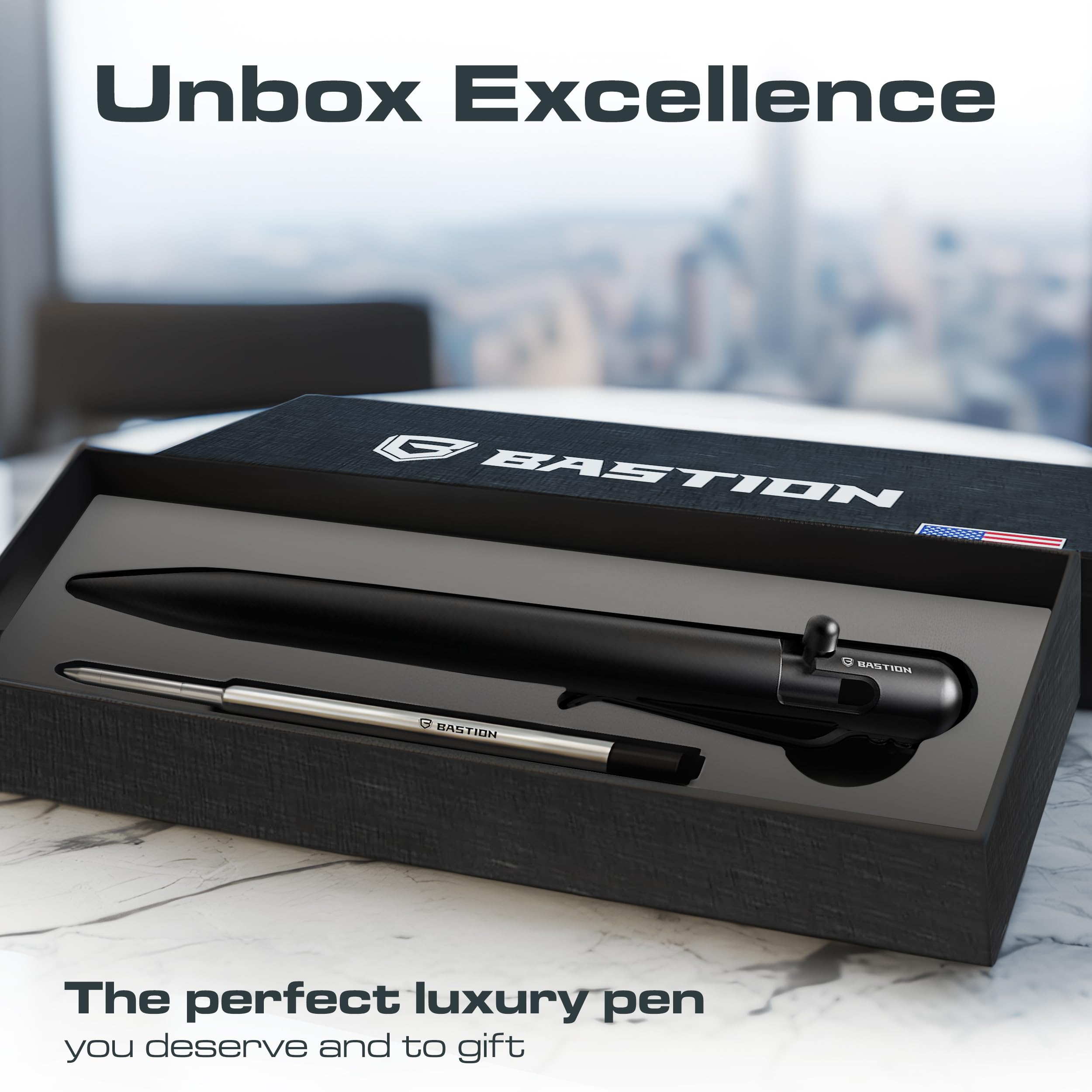 Amazon | BASTION® ラグジュアリーボルトアクションペン、丈夫な